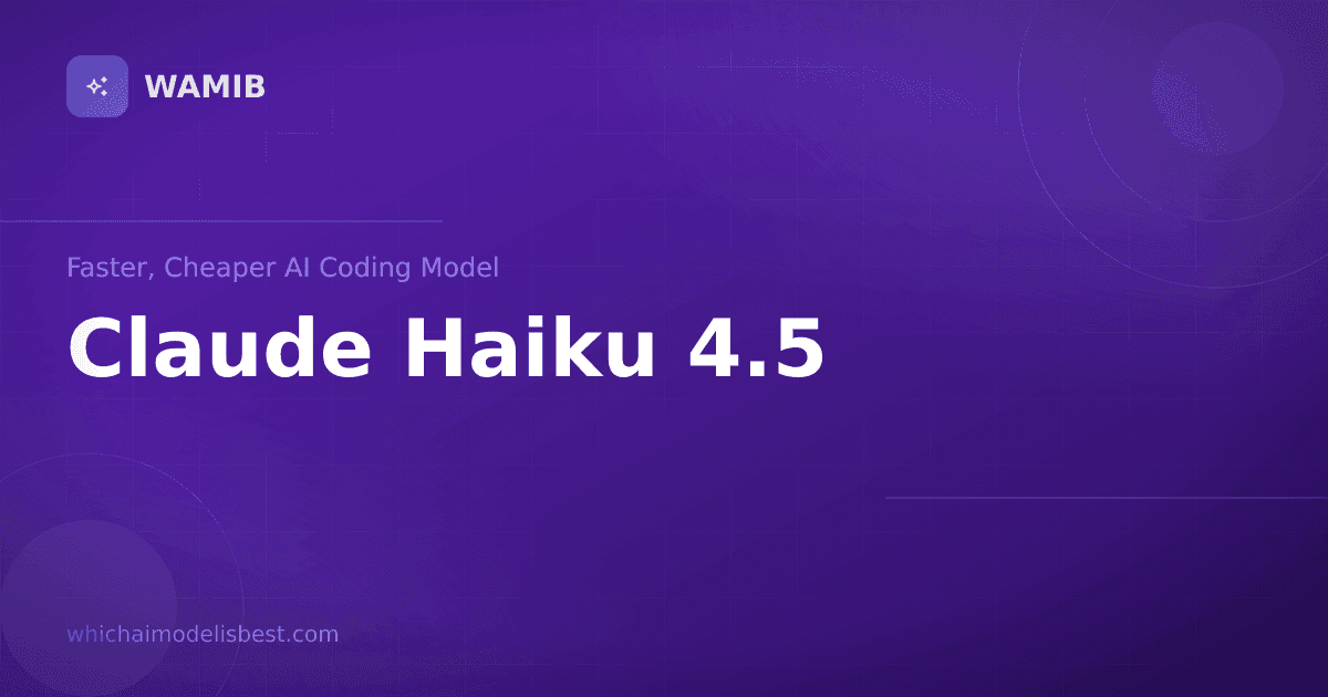 Introducing Claude Haiku 4.5: Faster, Cheaper AI Coding Model