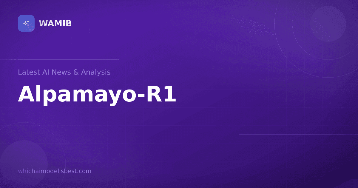 Nvidia Unveils Alpamayo-R1 for Autonomous Driving Research