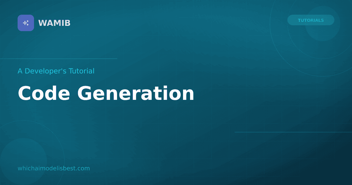 Getting Started with AI Code Generation: A Developer's Tutorial